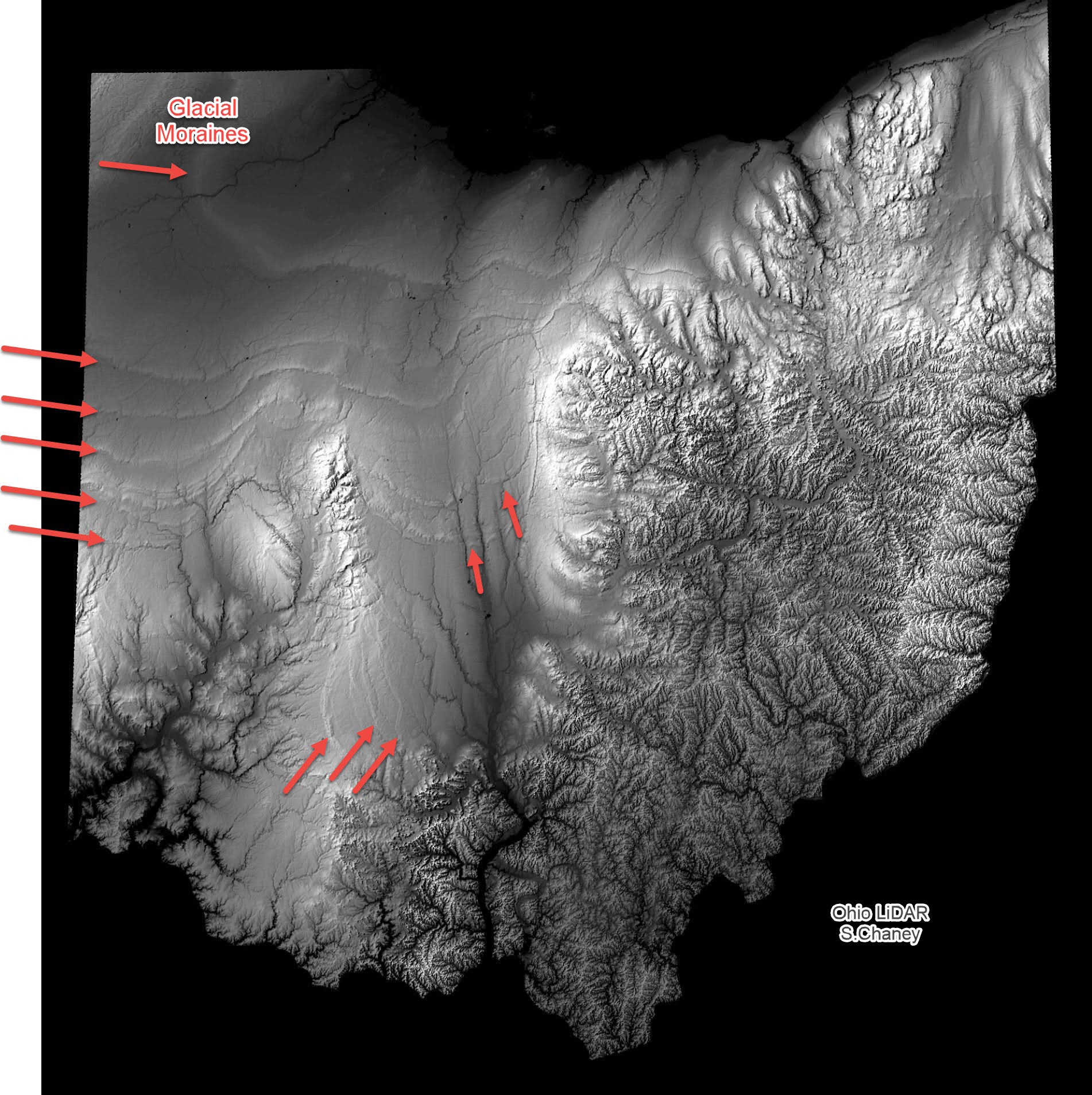 Ohio-LiDAR Morains Chaney 1